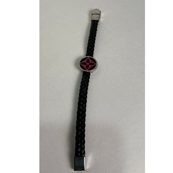 Louis Vuitton Pink Multicolor Murakami Canvas Adjustable Leather Bracelet - Picture 3 of 8
